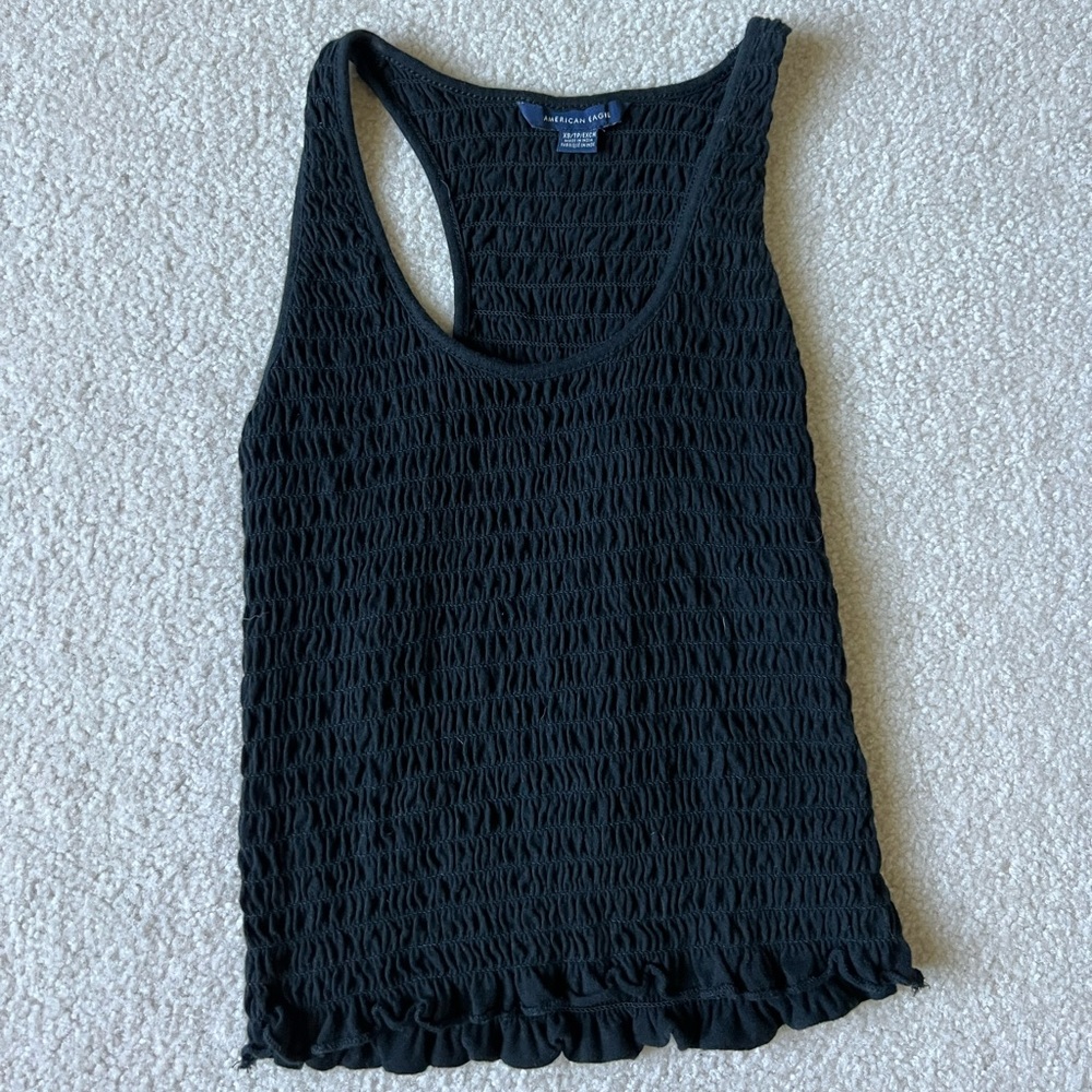 Smocked American Eagle Tank Top